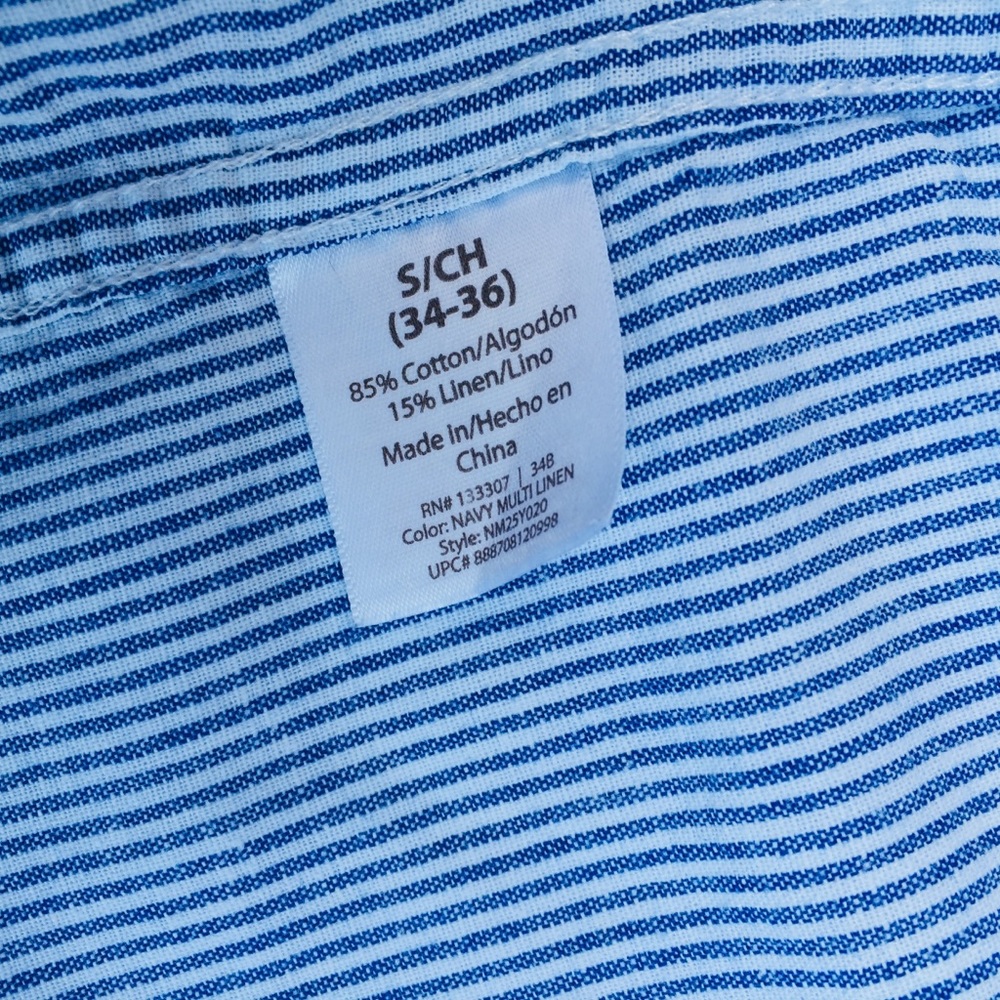 No Boundries Men’s button shirt sleeve shirt blue - Picture 7 of 7